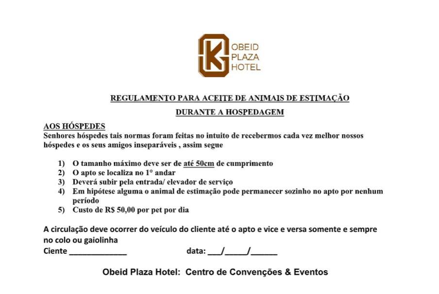 Obeid Plaza Hotel Bauru Bagian luar foto